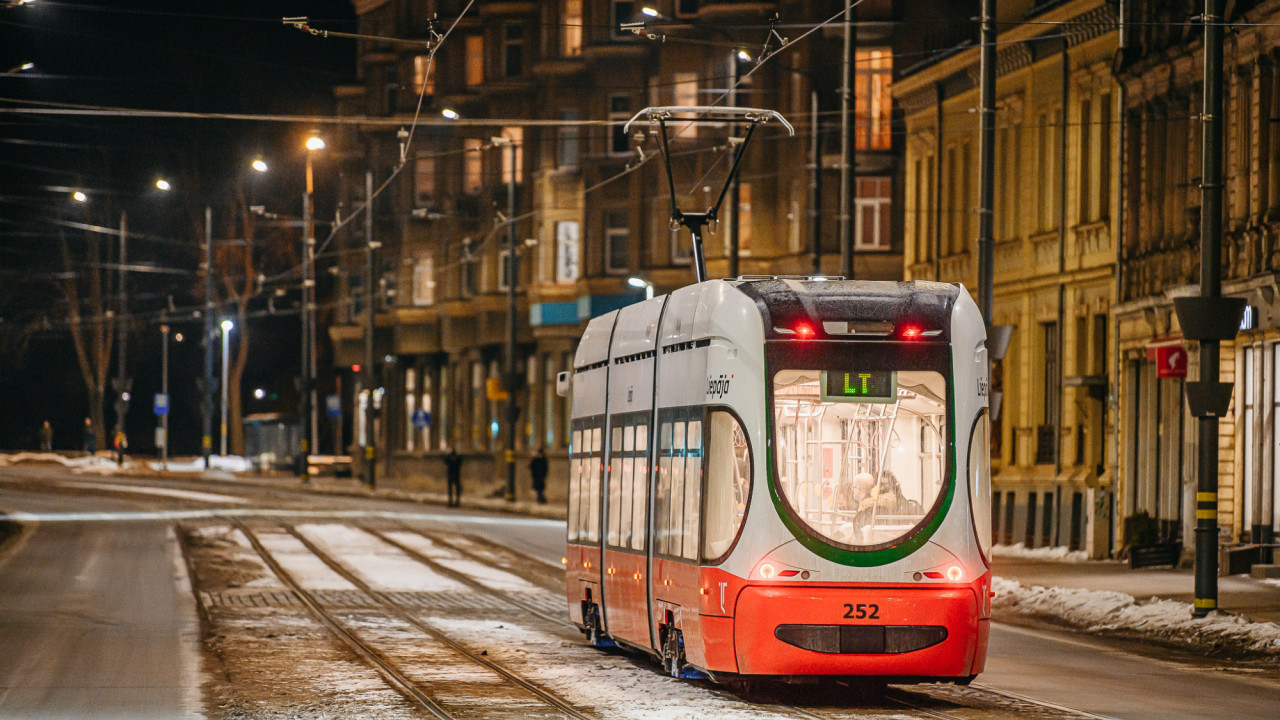 Tramvaja kustības izmaiņas vakara stundās